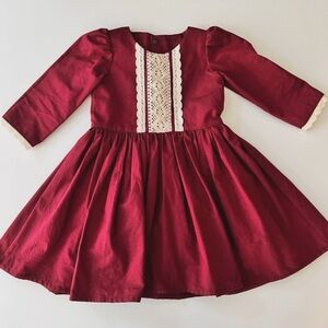 Custom made burgundy dress